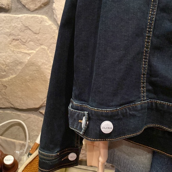 SLINK JEANS Trucker Jacket Button Front size 2 ( 18-20) - Picture 12 of 14
